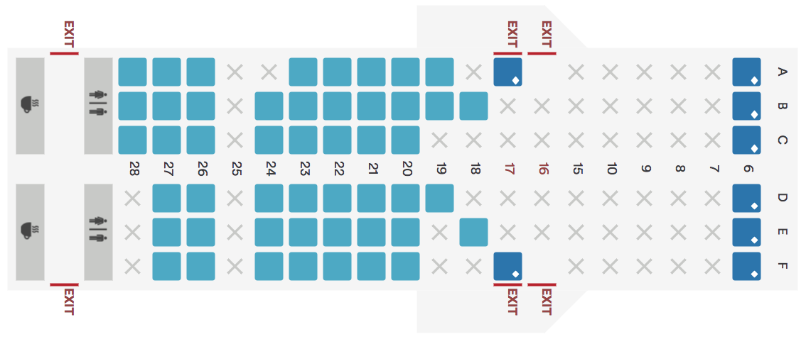 Seatmap by Alaska Airlines